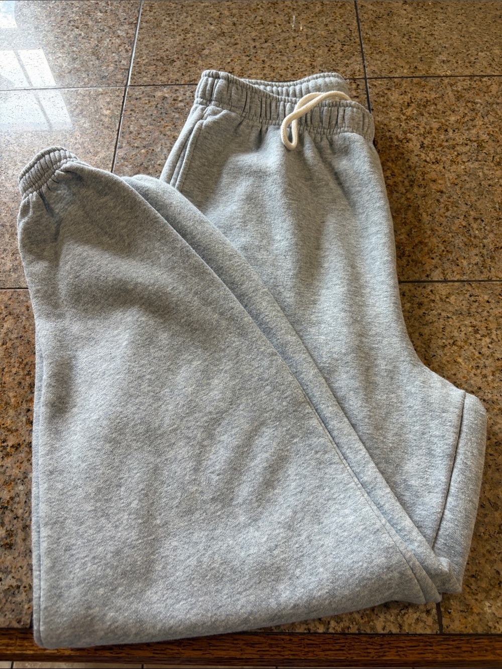 Sonoma Light Gray Women's Jogger Sweatpants with Drawstring